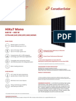 Preliminary Technical Information Sheet for HiKu7 Mono 640-665W Module