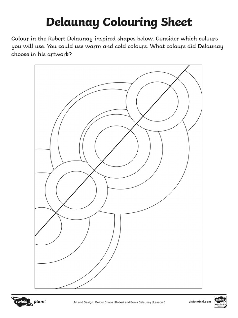 Delaunay Colouring Activity Guide | PDF | Home & Garden | Art