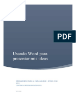 Usando Word para Presentar Mis Ideas: Herramientas para La Empleabilidad - Hpe101-9012-2022