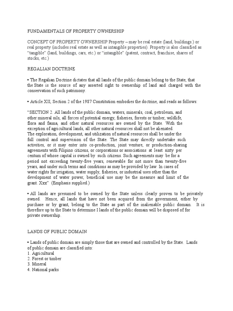 Understanding Property Ownership in the Philippines | PDF | Property ...