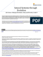 Shaping Natural Systems Through Evolution: Life Science: Biological Evolution: Unity and Diversity, Grade 8