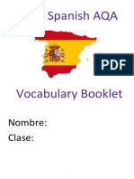 AQA GCSE Spanish Vocabulary