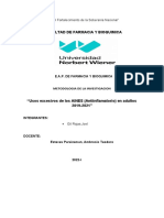 Facultad de Farmacia Y Bioquimica: Año Del Fortalecimiento de La Soberanía Nacional"