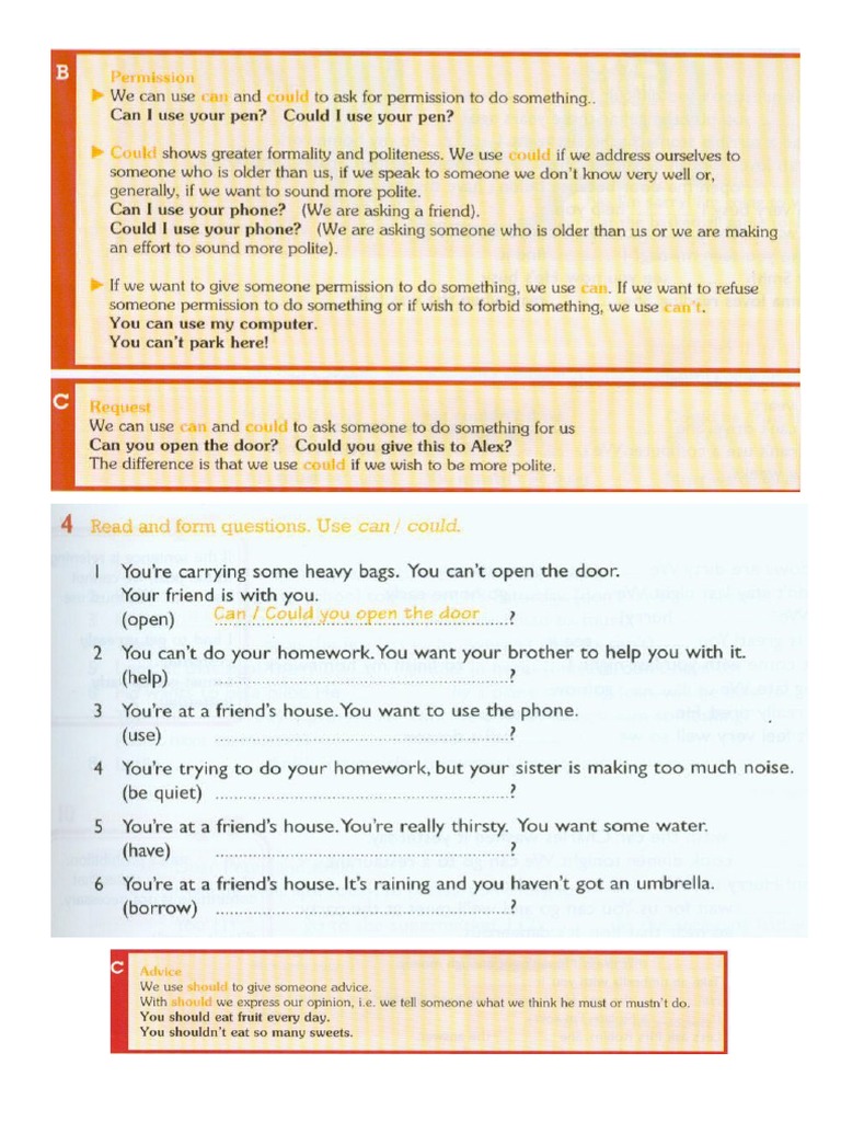Can, Could Should | PDF