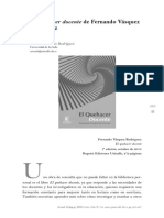 El Quehacer Docente de Fernando Vasquez Rodriguez
