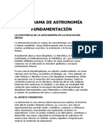 Programa de Astronomía