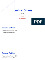 Electric Drives Course Outline and Introduction