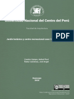 Universidad Nacional Del Centro Del Perú: Jardín Botánico y Centro Recreacional Caso: Hotel 4 Estrellas