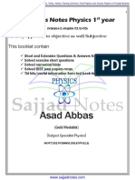Asad Abbas: Al-Abbas Notes Physics 1 Year