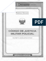 Peru-Decreto Legislativo 961 Codigo de Justicia Militar