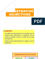 Demostrative Adjectives