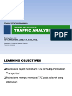Traffic Analysis Zone: Transportation Planning