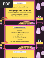 Features of Human Language by Hockett | PDF | Cognition | Neuroscience