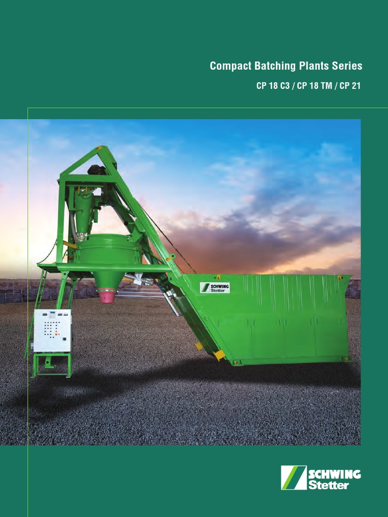 CP 18 & CP 21 Batching Plant Overview | PDF | Concrete
