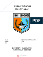 Laporan Pembuatan Rok Lipit Hadap: SMK Negeri 1 Karangawen TAHUN AJARAN 2023/2024