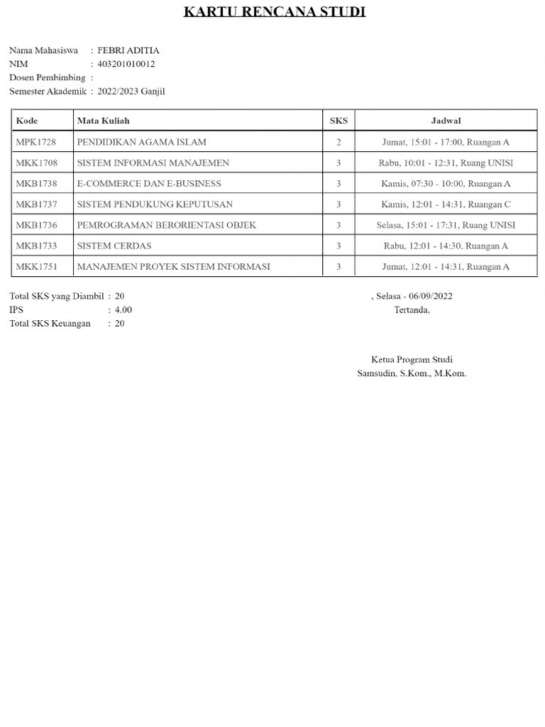 Cetak KRS-403201010012 | PDF