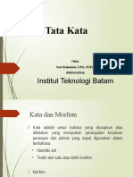 Tata Kata: Institut Teknologi Batam