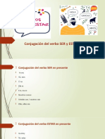 Conjugación Del Verbo SER y ESTAR en Presente