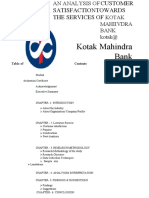 Project On Kotak Mahindra Bank