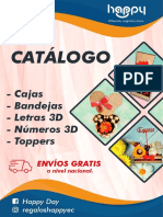 Catálogo: - Cajas - Bandejas - Letras 3D - Números 3D - Toppers