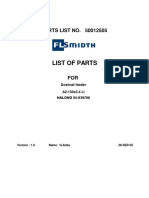 List of Parts