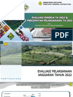 Evaluasi 2022 & Percepatan Pelaksanaan 2023