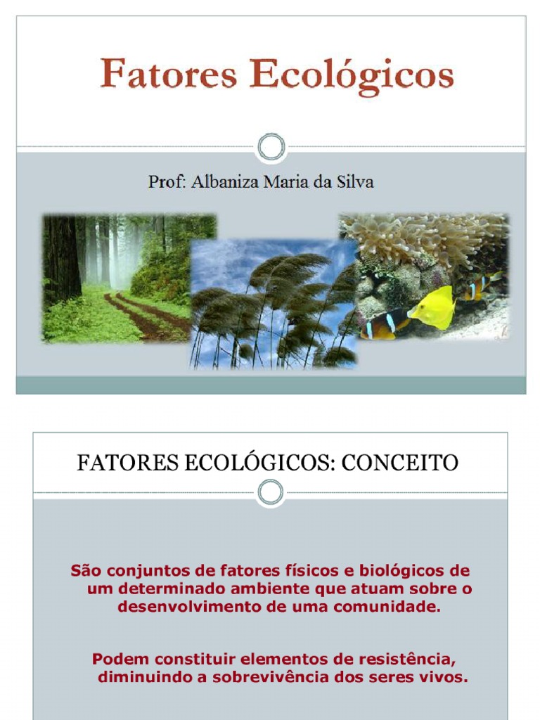 Fatores Ecológicos AULA 4 | PDF | Casa e Jardim