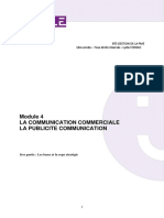 Mod4 - La Communication Commerciale - La Publicitã© Communication - 1Ã Re Partie