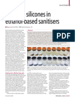 Selective Silicones in Ethanol Based Sanitisers