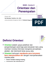 Orientasi Dan Penempatan: MSDM - Handout 6