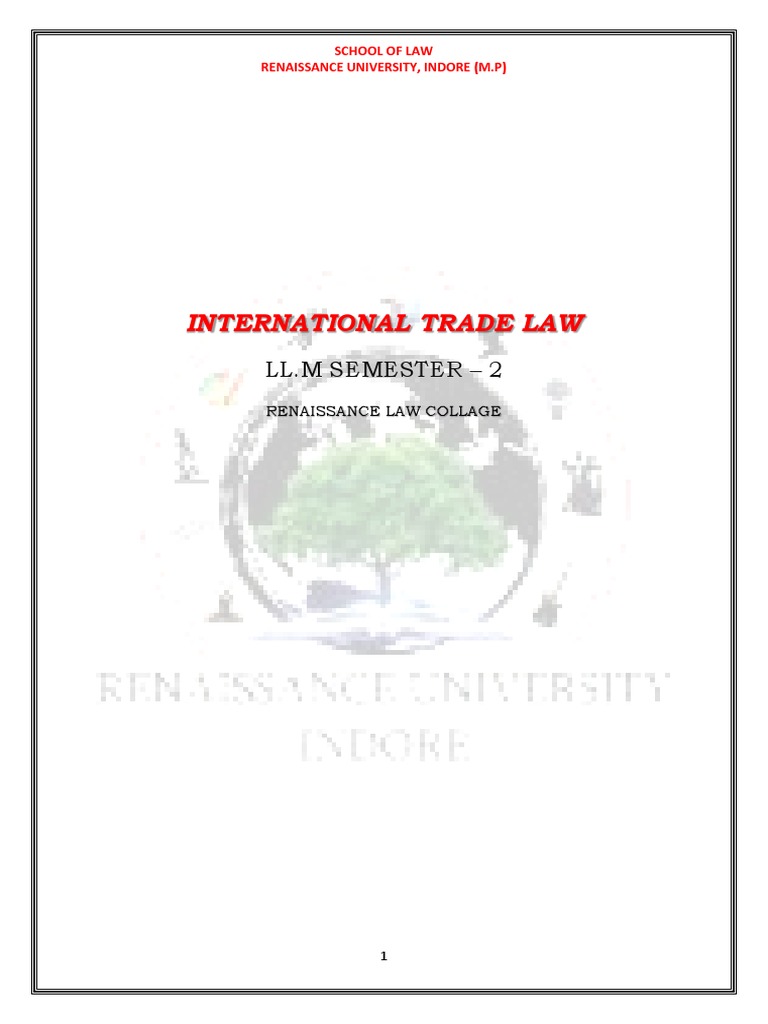 Notes ITL | PDF | World Trade Organization | General Agreement On ...
