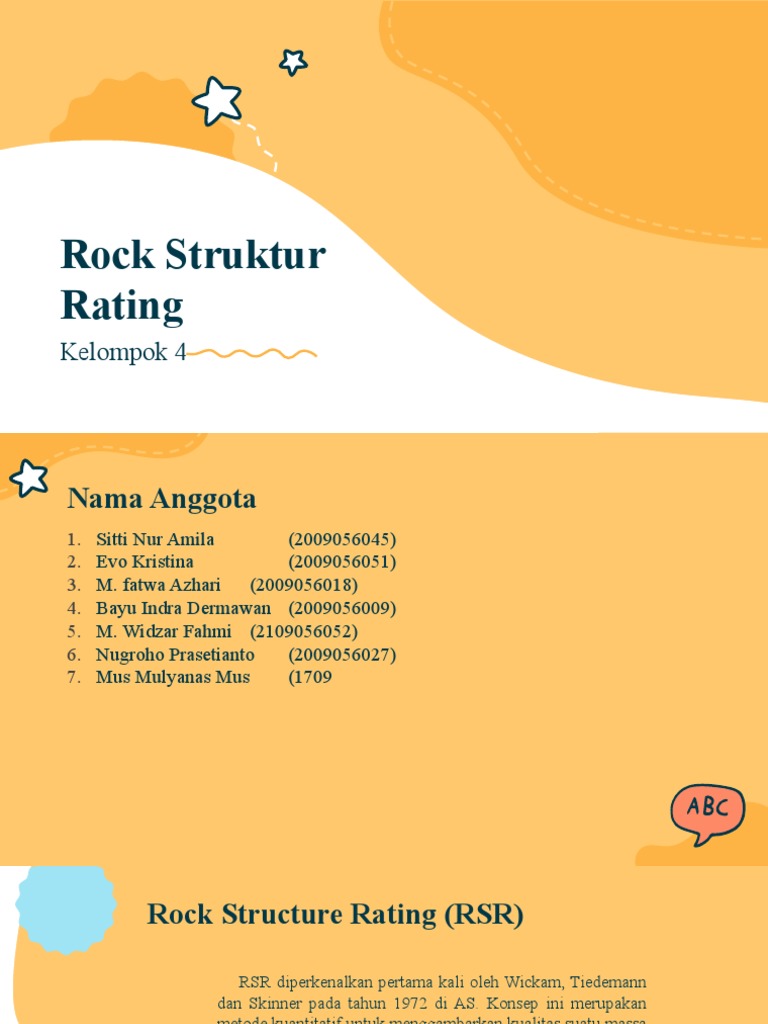 Penilaian Rock Structure Rating (RSR) | PDF