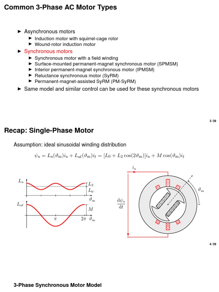 An Overview of Common 3Phase AC Motor Types and Synchronous Motor