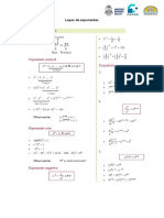 TEMA 01 - Leyes de Exponentes - Teoria y Ejercicios - 5to de Secundaria