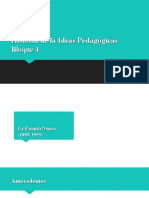 Historia de La Ideas Pedagógicas: Bloque 4