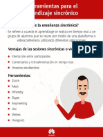 Infografía Herramientas para El Aprendizaje Sincrónico PDF