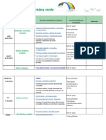 Saptamana Verde Planificare Activitati