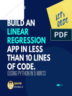 Build An App in Less Than 10 Lines of Code.: Linear Regression