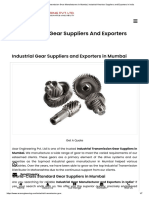 Industrial Gear Suppliers and Exporters in Mumbai