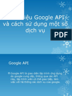 Giới thiệu Google API và cách sử dụng một số dịch vụ