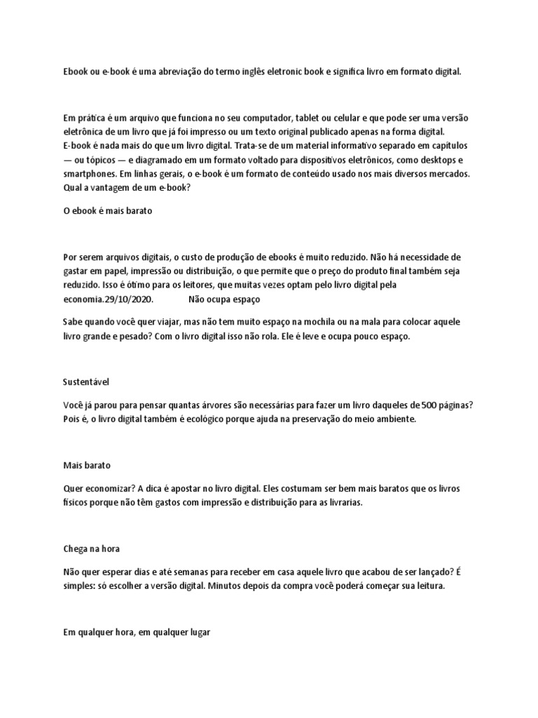 Ebook Ou ebookWPS Office PDF Livros Informática