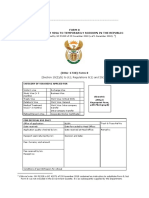 Department of Home Affairs DH1738 Form 8