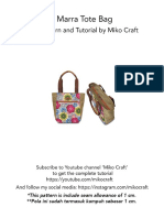 Marra Tote Bag - Free Pattern and Tutorial by Miko Craft