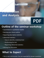 Quantitative Data Presentation and Analysis
