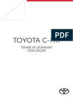 MY'23 Toyota C-HR Teknik Donanım Tablosu