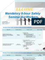 8 Hrs Mandatory Seminar