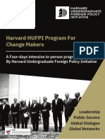 Harvard HUFPI Program For Change Makers