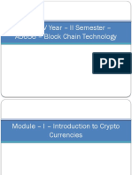 Module 1 - Introduction To Crypto Currencies