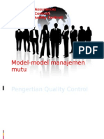 Model-Model Manajemen Mutu