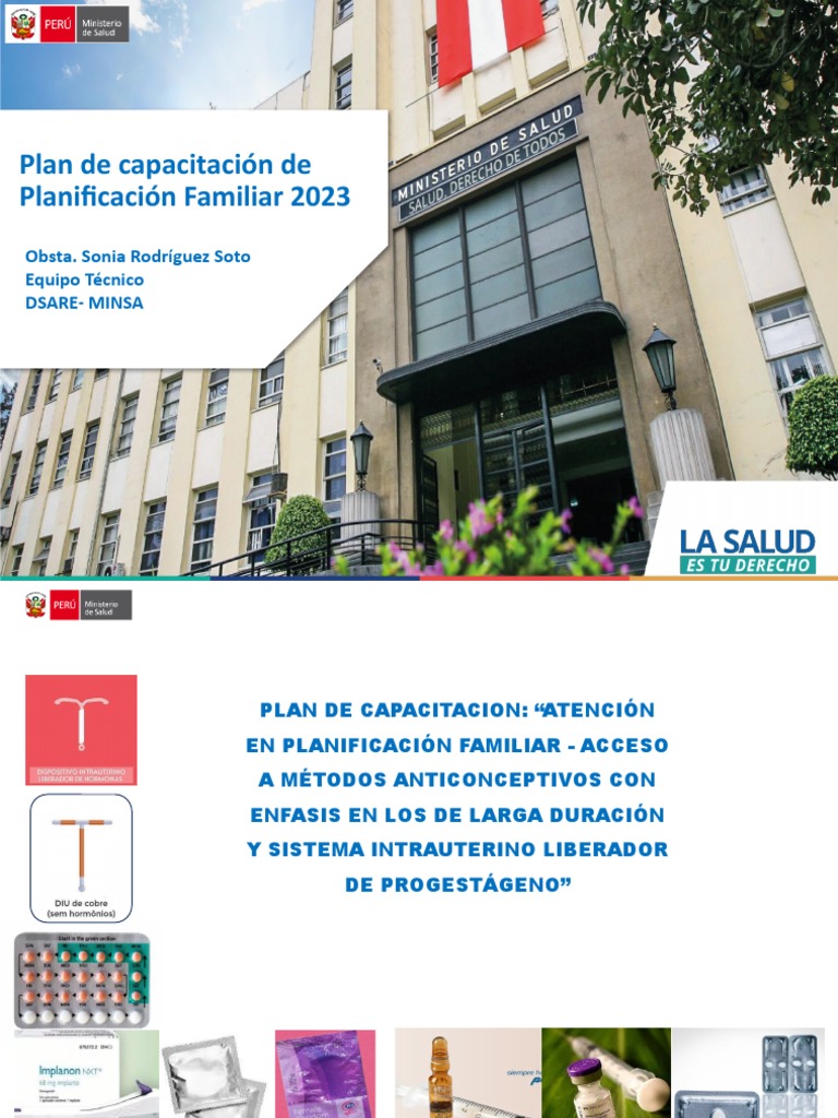 Plan de Capacitacion PF 2023 | PDF | Planificación familiar | Control ...